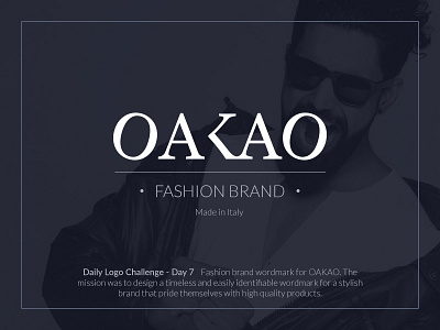 Oakao Fashion Brand Logo brand branding logo logomark logotype type typography wordmark