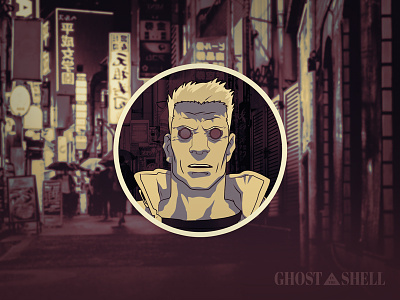 Batou Avatar Illustration (Redux) anime avatar batou character ghost in the shell illustration japanese