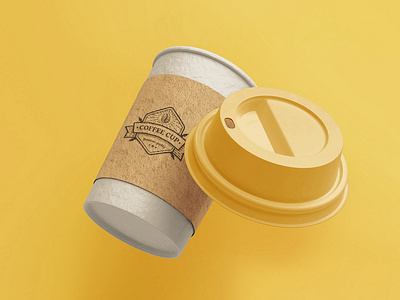 Coffee Cup Branding Mockup [Scene 3] blender branding coffee cup mockup mug photoshop