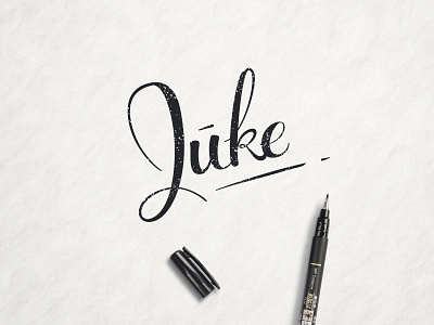 Juke Handlettering beautiful cursive font hand drawn handlettering handmade handwriting lettering text type typography vector writing