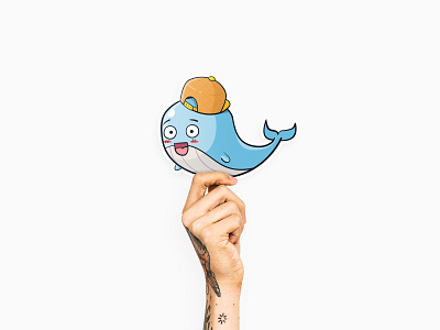 Happy Whale Sticker