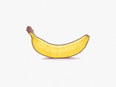 Banana Pencil Vector Illustration art banana brushes cute drawing food fruit icon illustration illustrator kawaii painting pencil sketch vector yellow