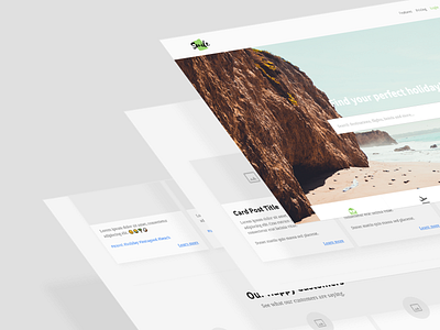 Travel Agent Landing Page UI adobe xd balsamiq landing page travel ui design ux design web design wireframe