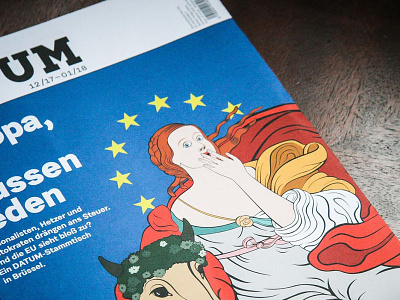 Сover for the magazine DATUM "Europe we must talk" cover design europe graphic design illustration kulakmanya magazine manyakulak woman