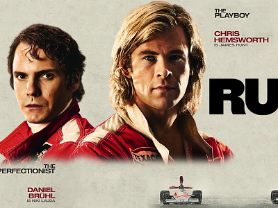 Rush (2013) alternate f1 film movie poster