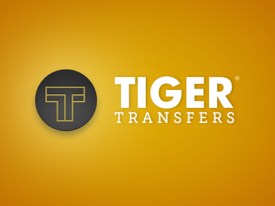 Tiger Transfers - 1st option branding event logo identity logo