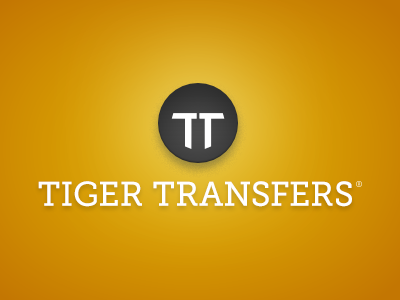 Tiger Transfers - 2nd option branding event logo identity logo