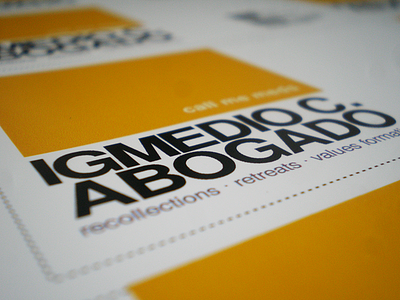 Igmedio Abogado - Business Card business card print