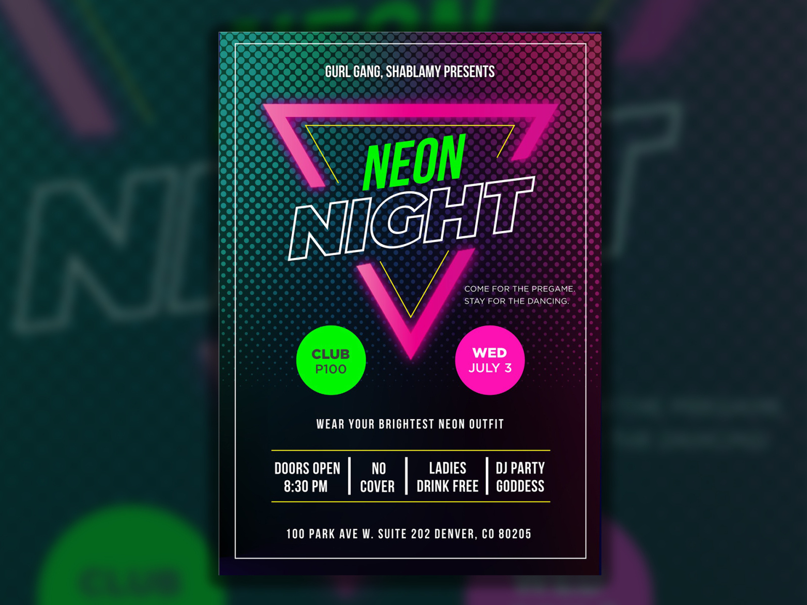 Event Flyer by Tina Torrez on Dribbble
