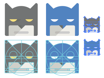 Google Style Batman Icon