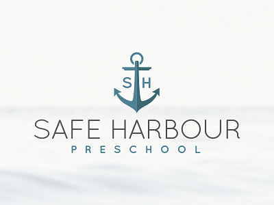 Safe Harbour Preschool brand identity logo