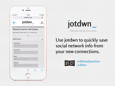 jotdwn mobile first responsive web app