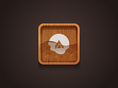 Quasi Materialization Icon exercises bubble icon realistic texture water wood