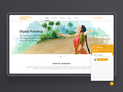 Padmakrishna Digital paintings branding design dribbble enterprise login shot ui ux web website