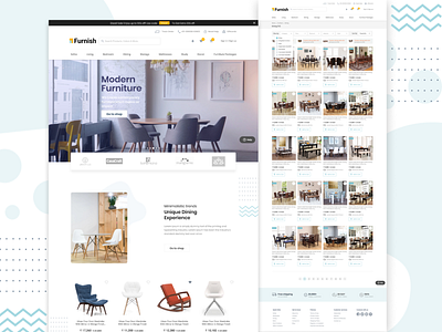 Furnish landing page branding daily 100 challenge design dribbble enterprise illustration ui ux web website