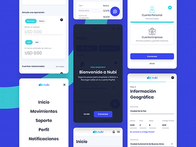 Nubi - Mobile Breakpoints argentina bank design fintech illustration indicius mobile money nubi paypal platform ui ux web app