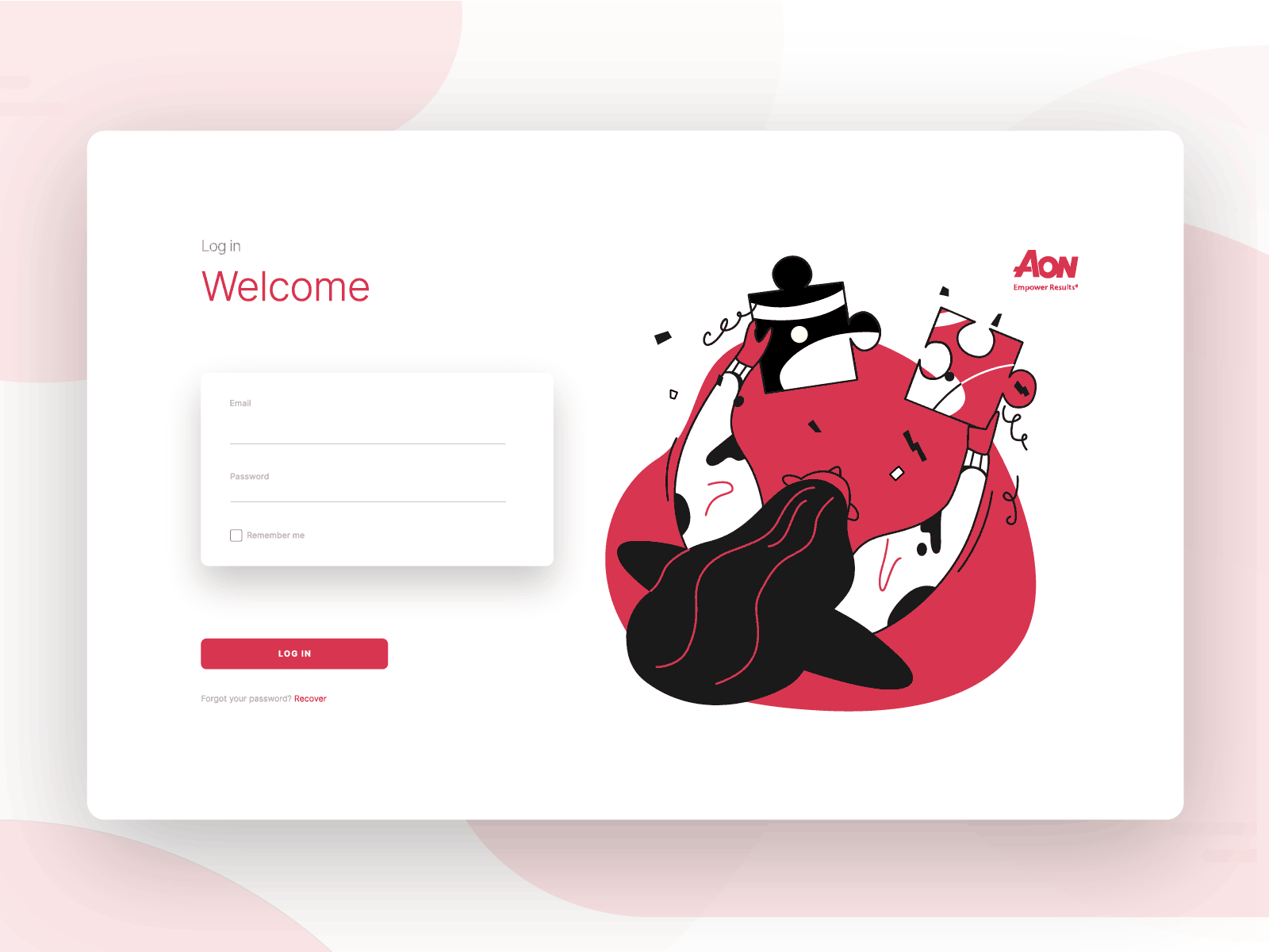 AON Advance - Login advance aon consulting design enterprise illustration indicius insurance login platform research ui ux web app