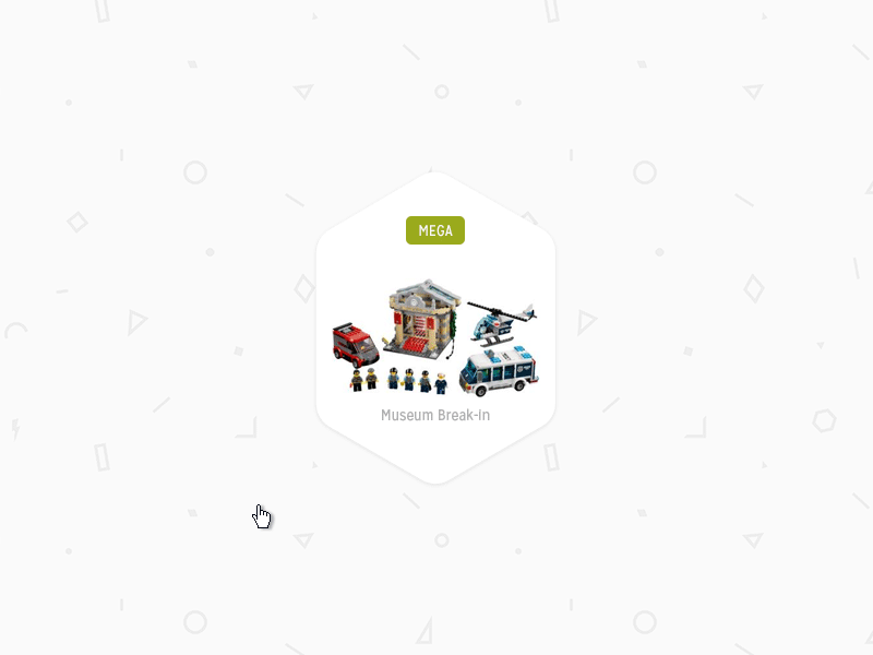 Product Hover animation hover lego product