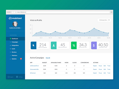 Dashboard app backend colors dashboard merchant moblized