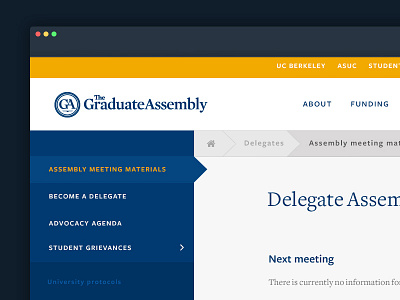 Sidebar / Menu / Breadcrumbs berkeley breadcrumbs california graduate menu responsive sidebar ui university ux website