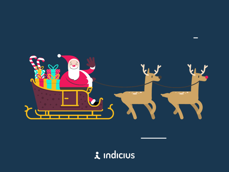 Merry Christmas! 2015 2016 dribbble happy holidays indicius merry christmas santa claus