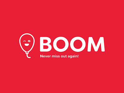 BOOM Logo advertising app boom campus collegue events logo mobile promotions social ui ux