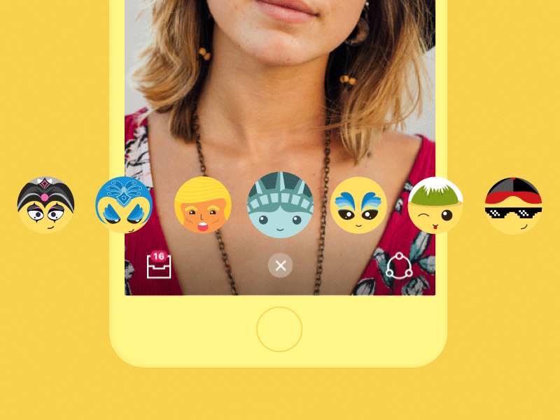Masks ui animation illustration mobile mask iphone artificial intelligence app ai