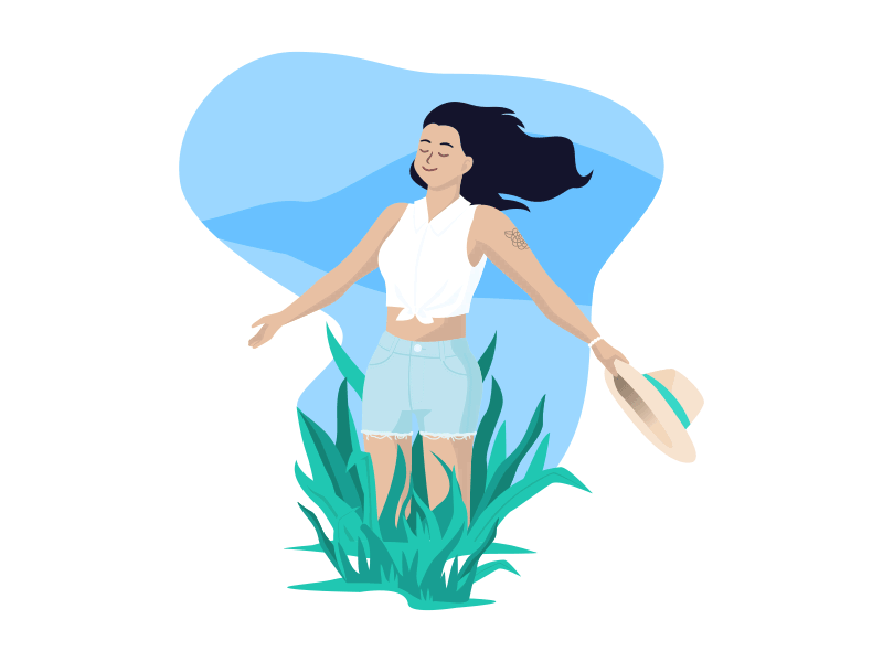 Travel Platform Illustrations vector ux ui animation quality air travel website illustration app design