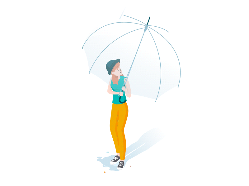 Travel Platform Illustrations animation app design illustration rain ui umbrella ux vector website