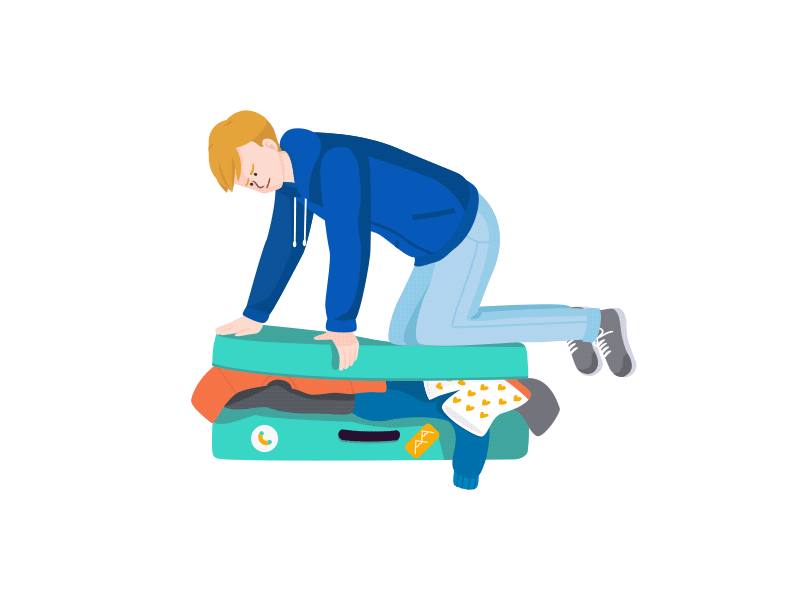 Travel Platform Illustrations luggage error 404 vector animation illustration website app design ux ui