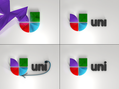 Univision - TV Branding 3d argentina colorful design pitch indicius tv branding univision