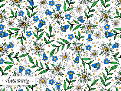 Vector floral seamless pattern