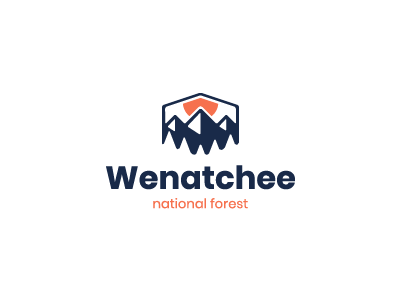 Wenatchee national forest logo forest logo logo design logo designer thirty logos wenatchee