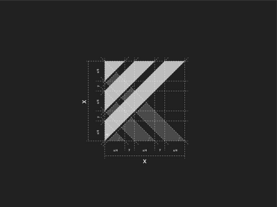 K logo exploration brand aid branding business design geometric grid identity logo mark symbol