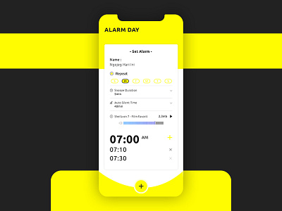 Alarm App alarm alarm clock alarmdesign design illustration mobileapp trend uiux