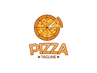 Pizza Logo by Akhmad Zein on Dribbble