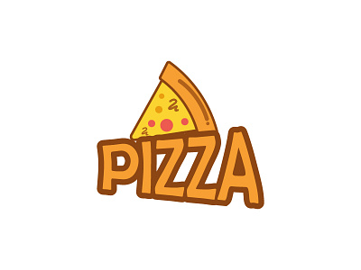 Pizza logo by Akhmad Zein on Dribbble