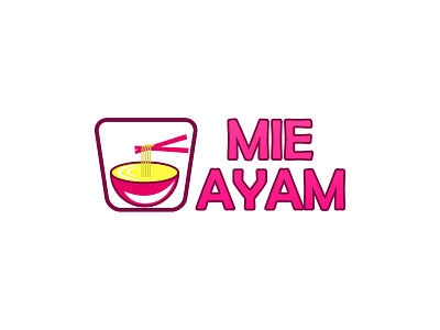 Mie Ayam Logo creative logo noodle noodle logo restaurant logo unique logo