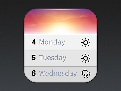 iOS App Icon Design: Horizon Calendar app custom design icon ios