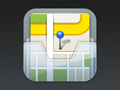 Offmaps 2 app custom design icon ios