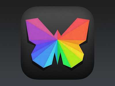 iOS app icon for Photo Editor+ app design icon iconfactory ios