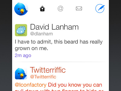 Twitterrific for iOS 7 User Interface Design