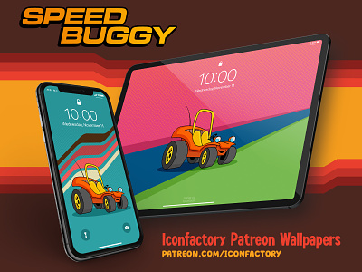 Speed Buggy Wallpaper animation cartoon children groovy hanna barbera iconfactory kids patreon retro wallpaper