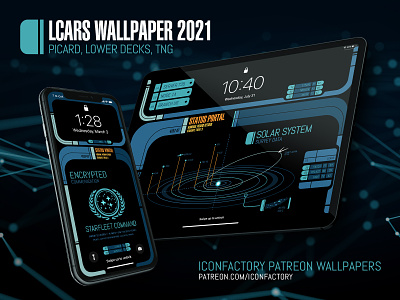 Star Trek LCARS 2021 Wallpapers future iconfactory interface next gen patreon picard scifi star trek trek tv