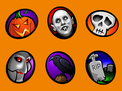 Iconfactory Macabre Stickers halloween haunted imessage ios october spooky stickers vampire