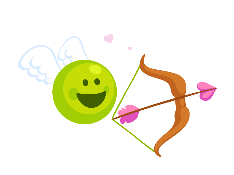 Sweet Pea - Cupid's Arrow Animation animation app store cute dating gif iconfactory ios sweet pea