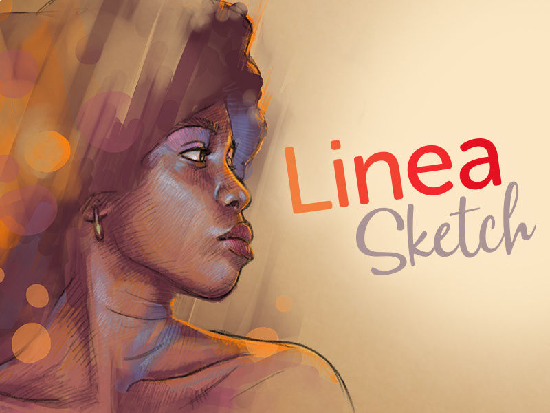 Linea Sketch Hero Image & Logo pencil app store app sketchpad sketch ipad ios iconfactory