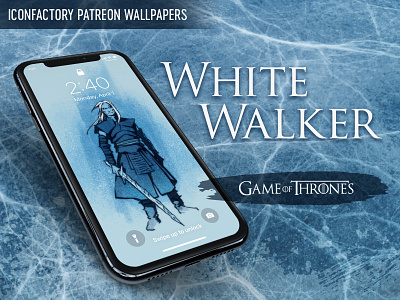 White Walker Wallpaper android customize fantasy fire and ice game of thrones hbo ice iconfactory illustration iphone patreon wallpaper