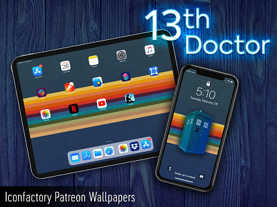 13th Doctor Wallpaper bbc doctor who iconfactory ipad iphone macos patreon scifi tardis time lord wallpaper