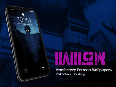 Barlow Wallpaper creepy halloween horror iconfactory ipad iphone macos patreon spooky stephen king vampire wallpaper